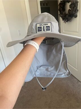 Silver Bait Fishing Sun Hat – Light Gray